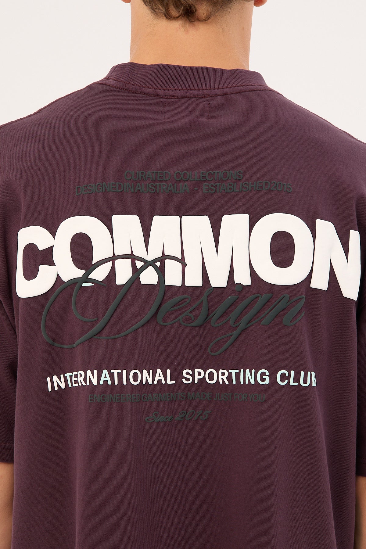 Common Need Compose Heavyweight Easy Tee Washed Plum - Image 5