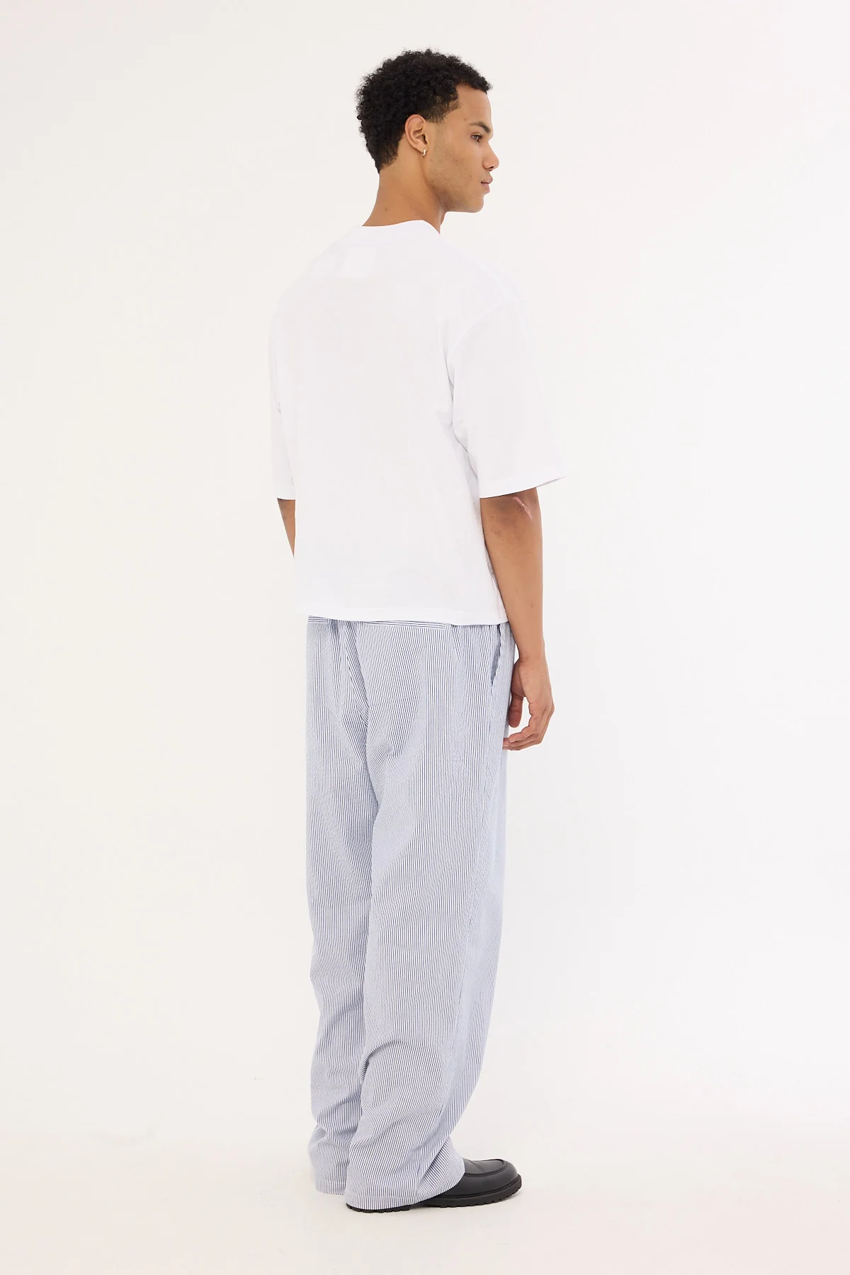 Common Need Costa Baggy Pant Blue Stripe - Image 6