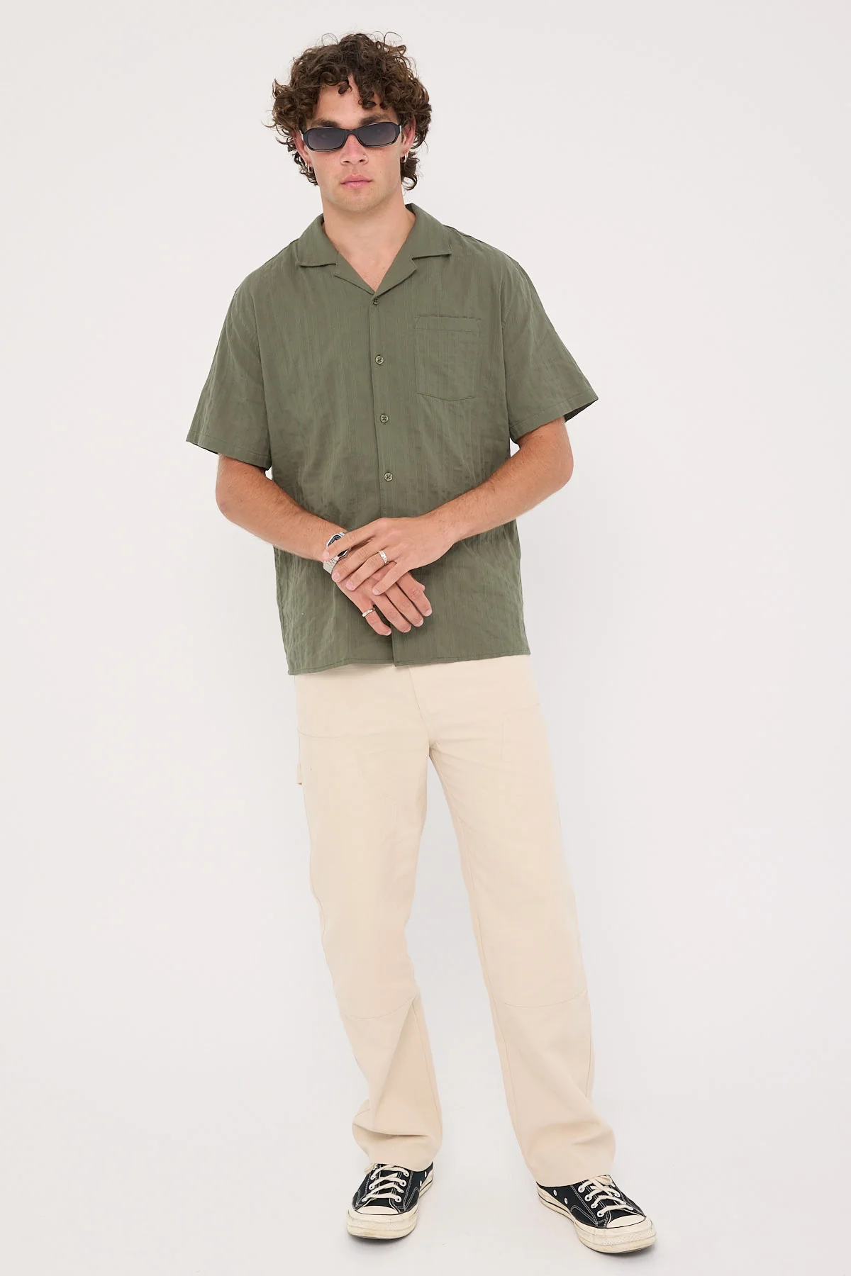 Common Need Croatia Resort Shirt Olive Green - Image 2