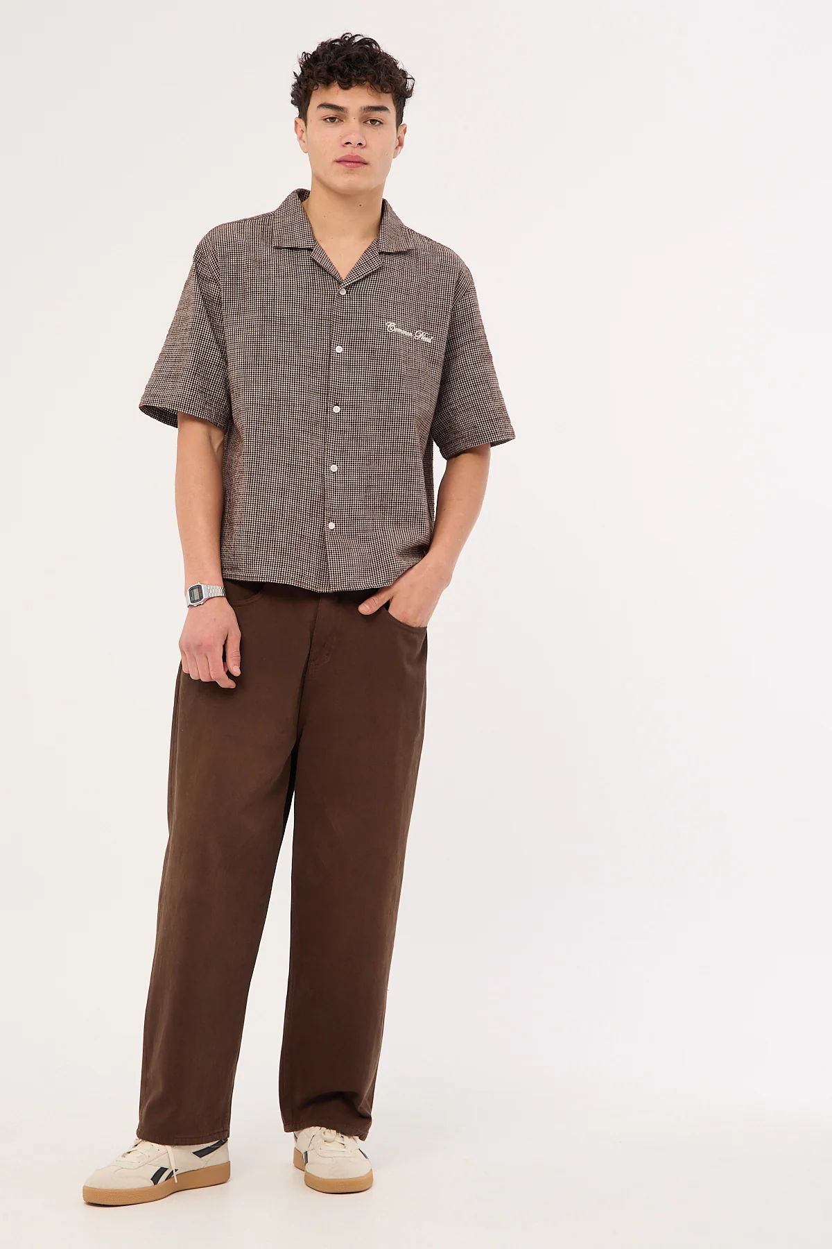 Common Need Dalton Baggy Jean Washed Brown - Image 2