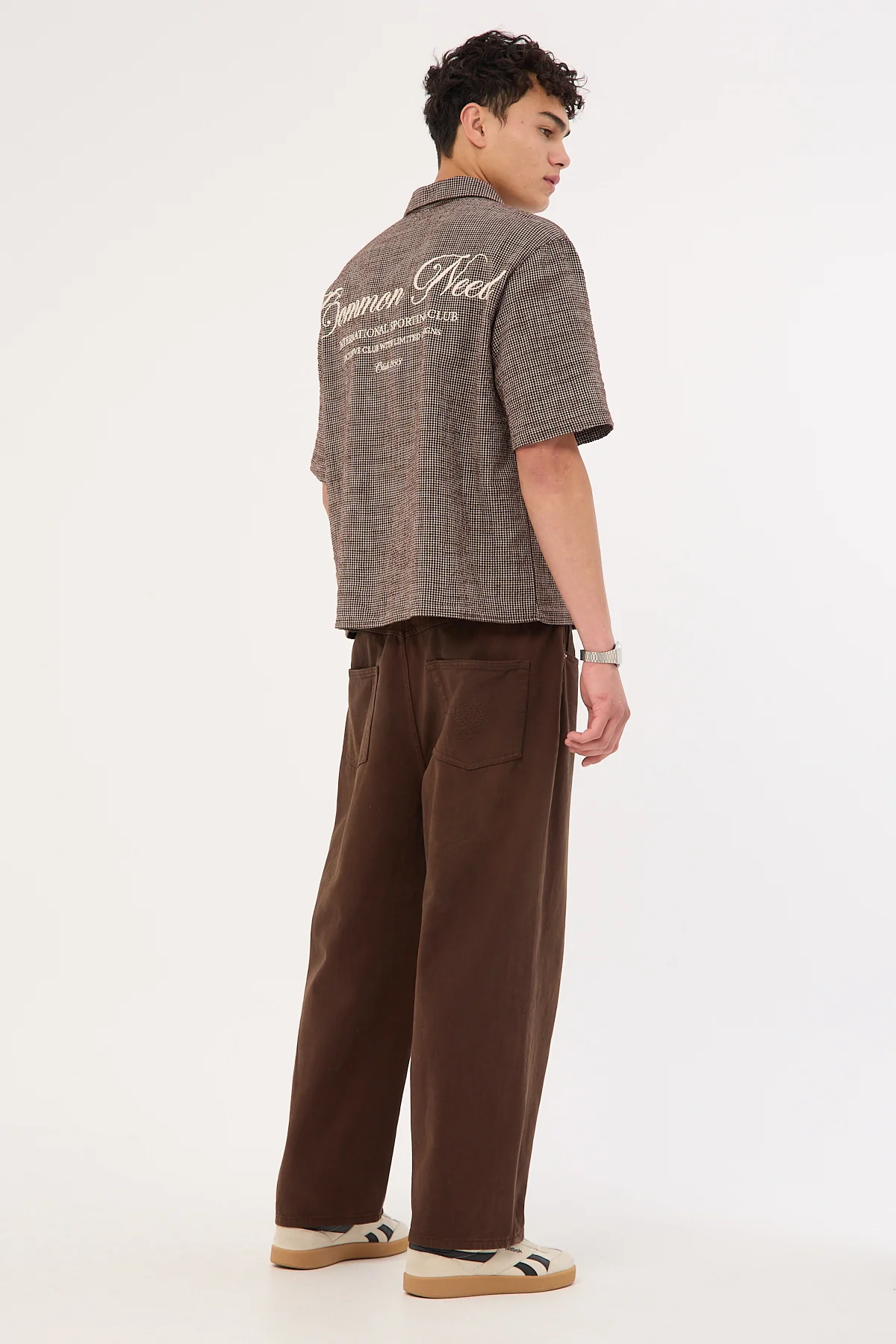Common Need Dalton Baggy Jean Washed Brown - Image 5