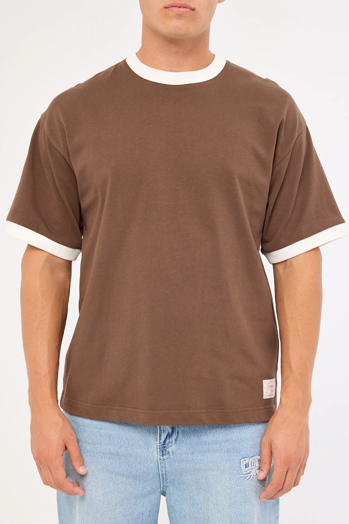 Common Need Dante Heavyweight Ringer Easy tee Fudge - Image 6