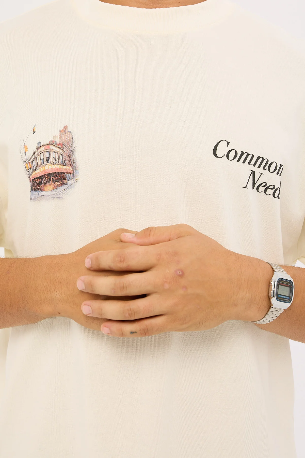 Common Need Deli Heavyweight Easy Tee Ecru - Image 5