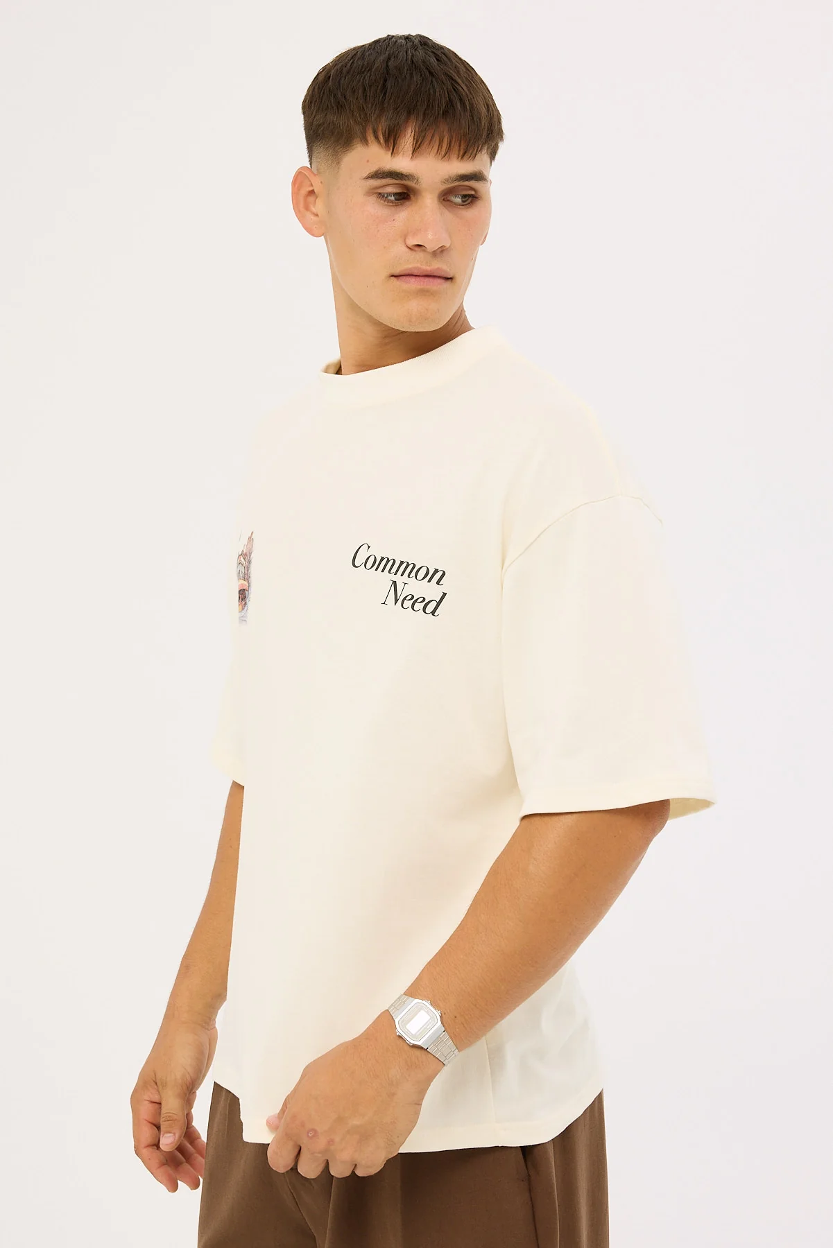 Common Need Deli Heavyweight Easy Tee Ecru - Image 6