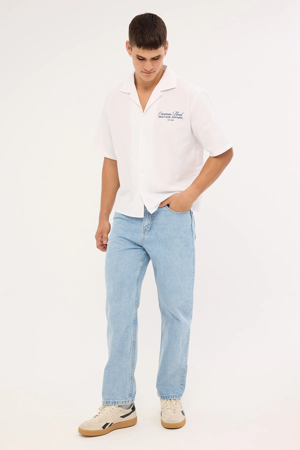 Common Need Direct Straight Jean Fog Blue Denim - Image 4