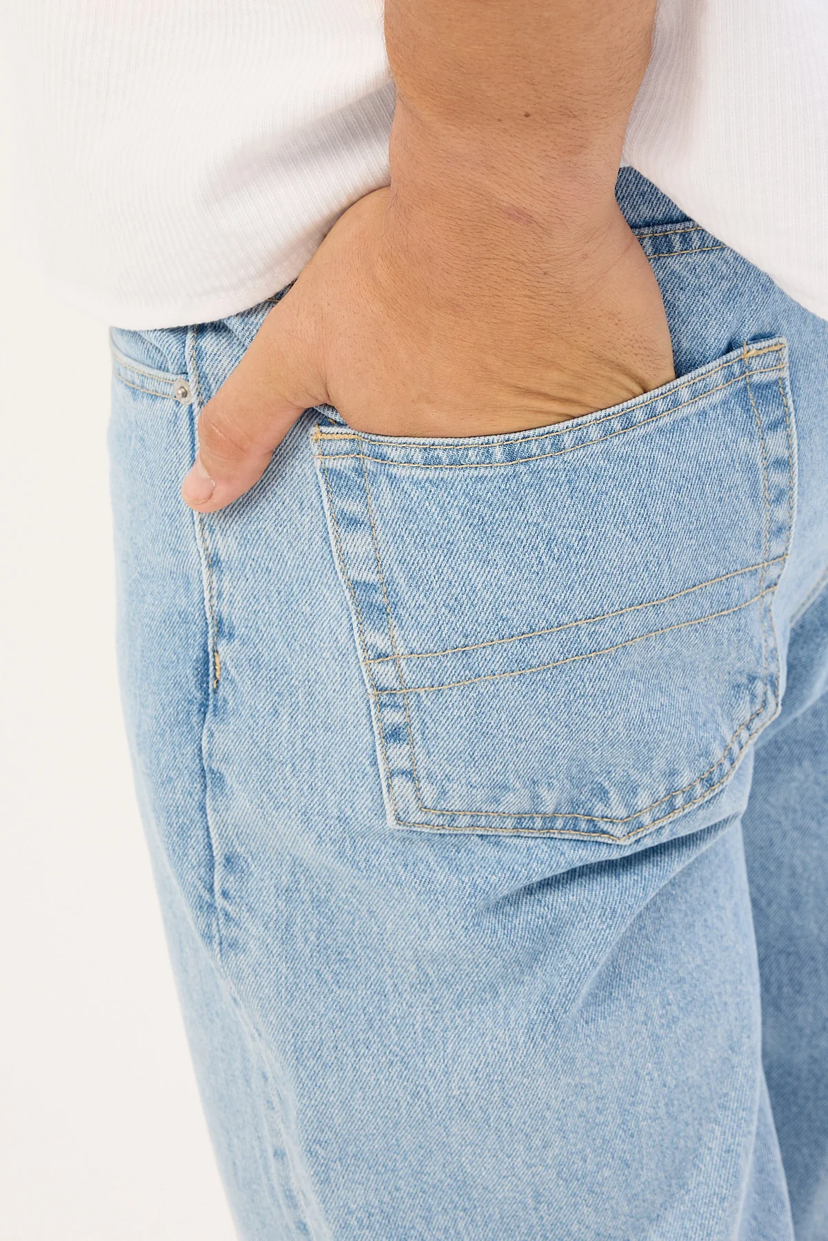 Common Need Direct Straight Jean Fog Blue Denim - Image 6
