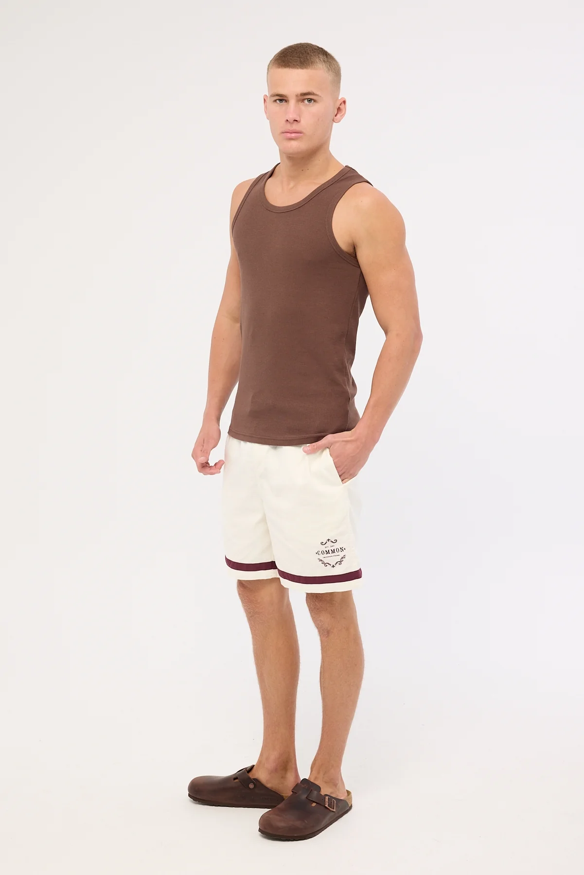 Common Need Dynasty Elastic Waist Short Ecru - Image 4