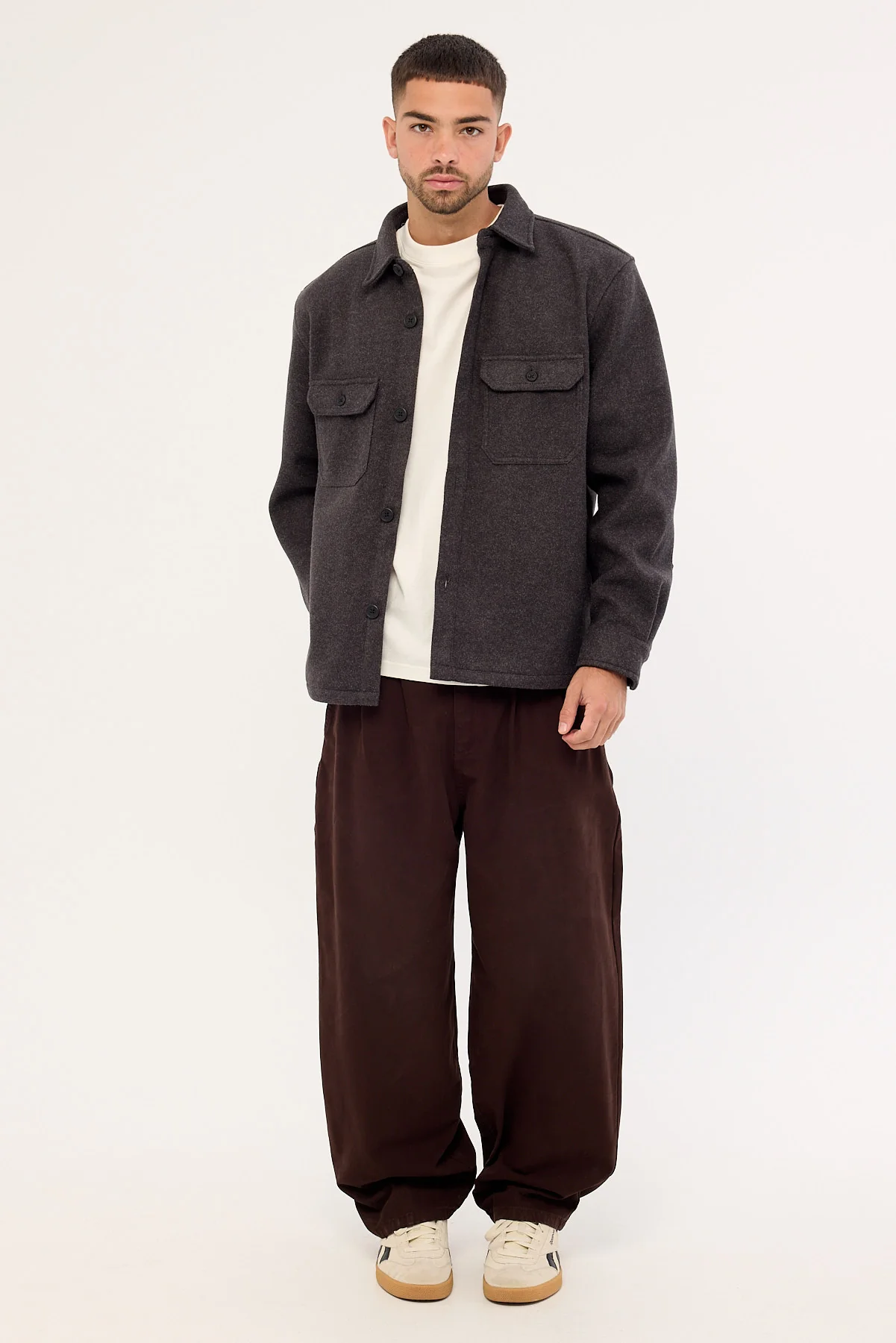 Common Need Elmer Heavyweight Overshirt Dark Grey - Image 2