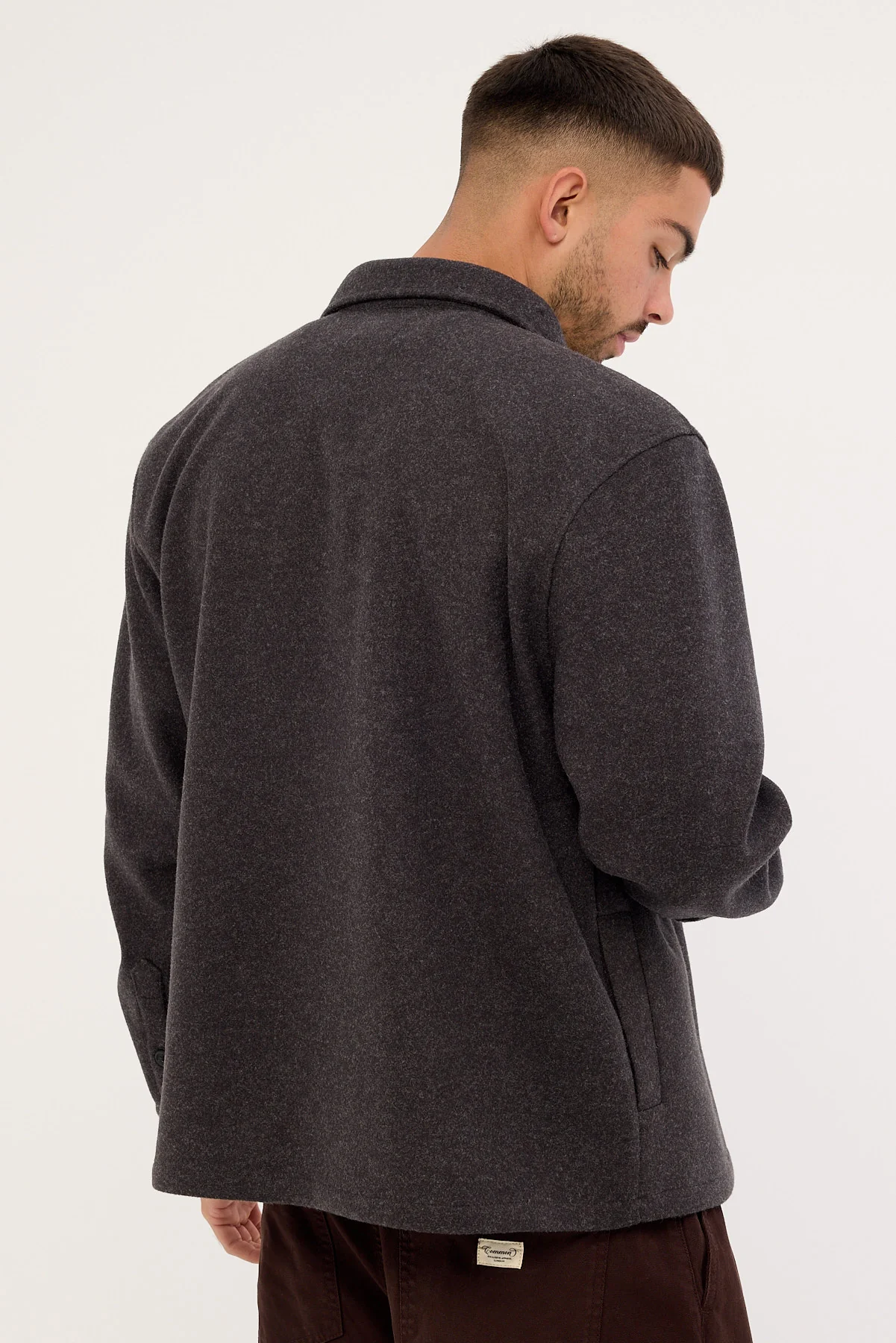 Common Need Elmer Heavyweight Overshirt Dark Grey - Image 5