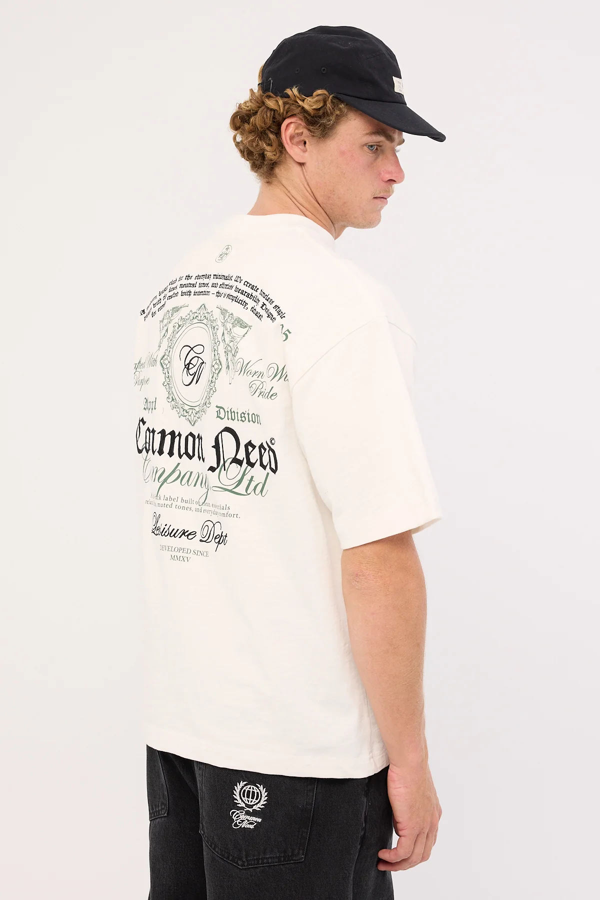 Common Need Emboss Heavyweight Slub Easy Tee Off White - Image 8