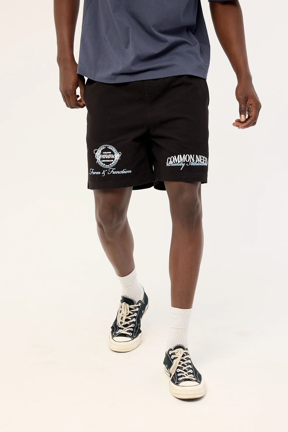 Common Need Enroll Elastic Waist Short Black - Image 2