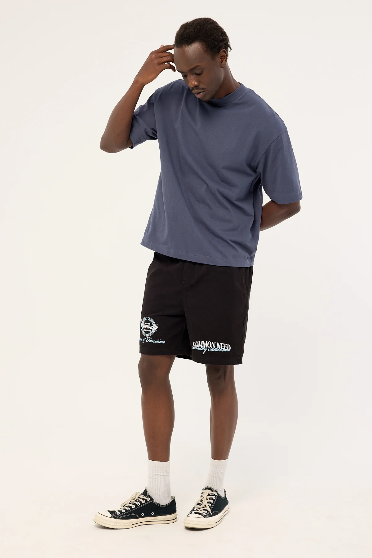Common Need Enroll Elastic Waist Short Black - Image 4
