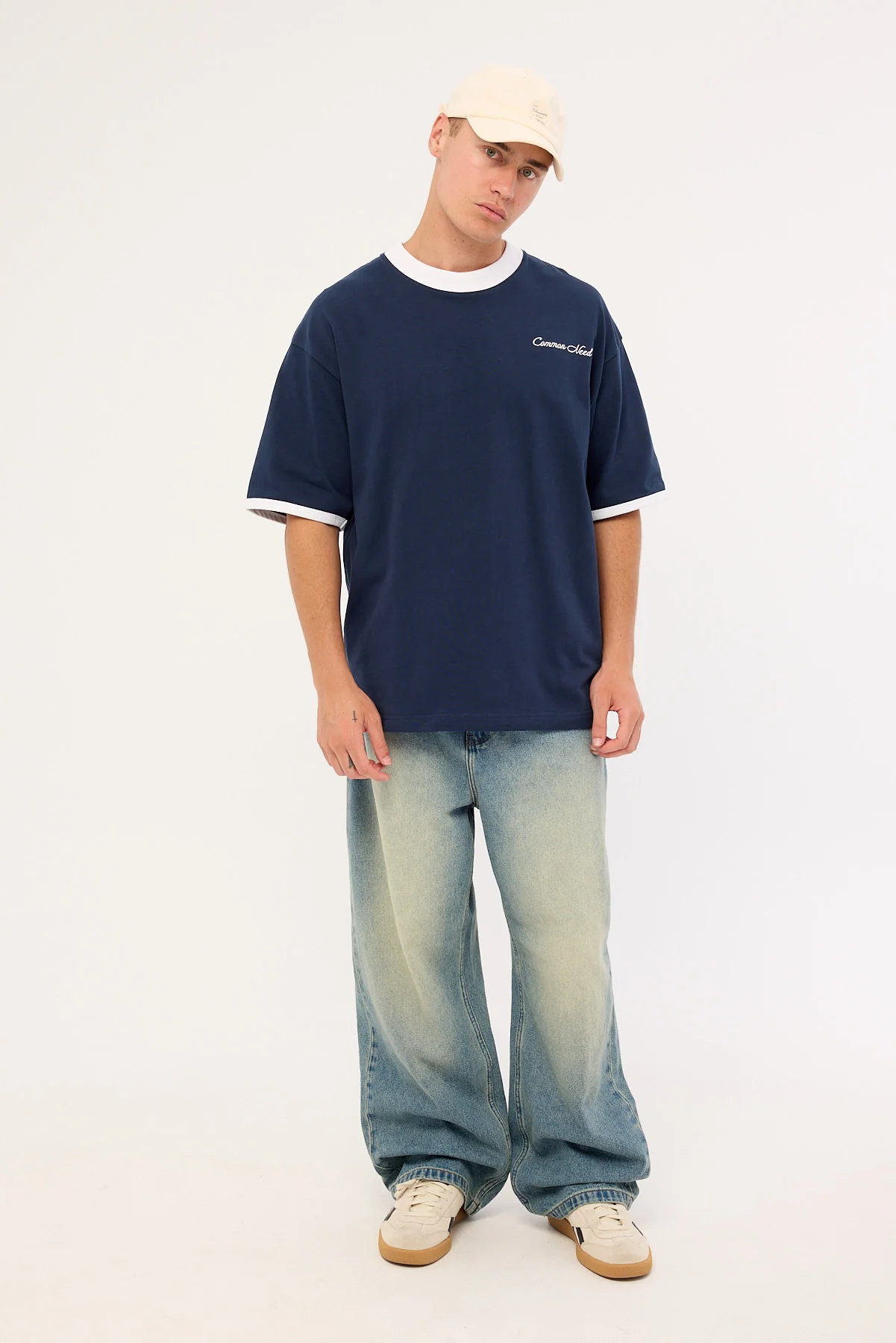 Common Need Era Heavyweight Easy Tee Navy - Image 2