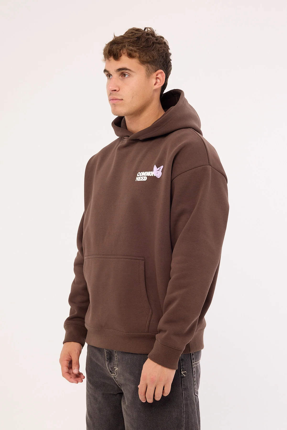 Common Need Fable Boxy Hoodie Dark Fudge - Image 6