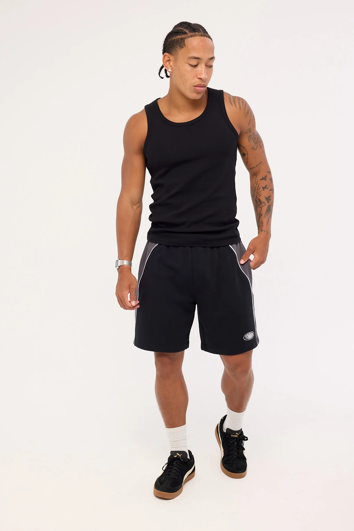 Common Need Fastlane Sweat Short Black - Image 2