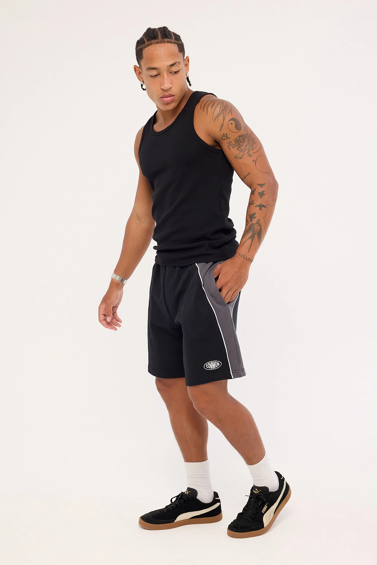 Common Need Fastlane Sweat Short Black - Image 5