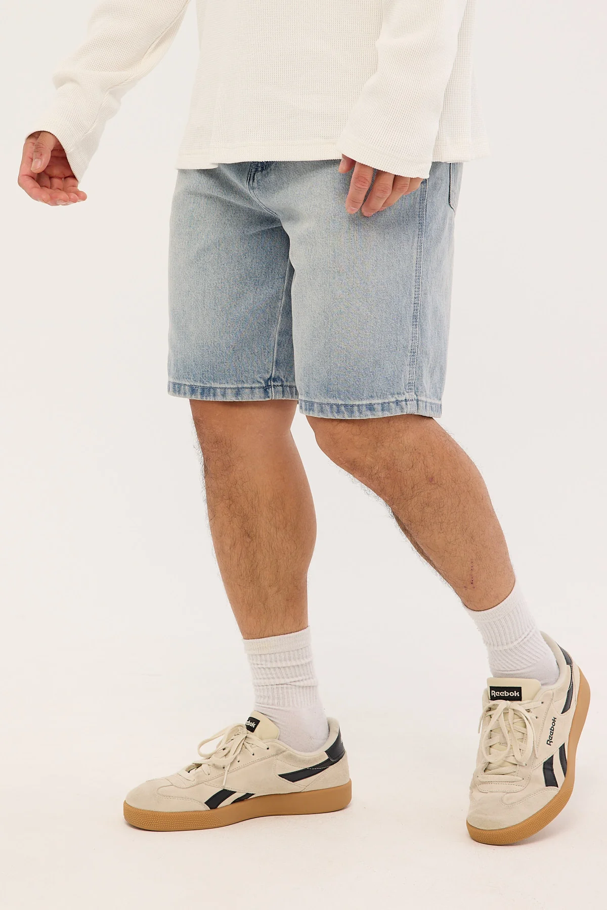 Common Need First Class Denim Jort Cloud Blue Denim - Image 3