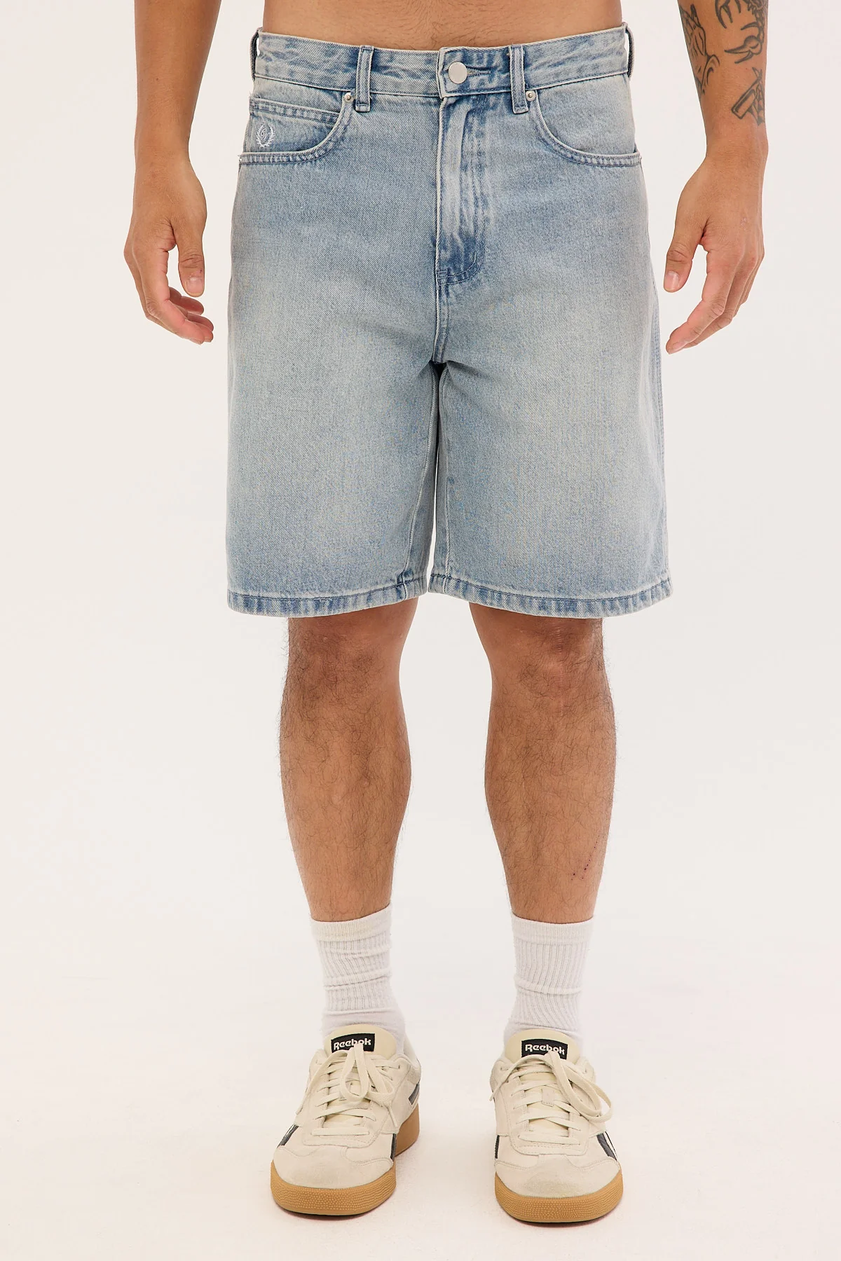 Common Need First Class Denim Jort Cloud Blue Denim - Image 8