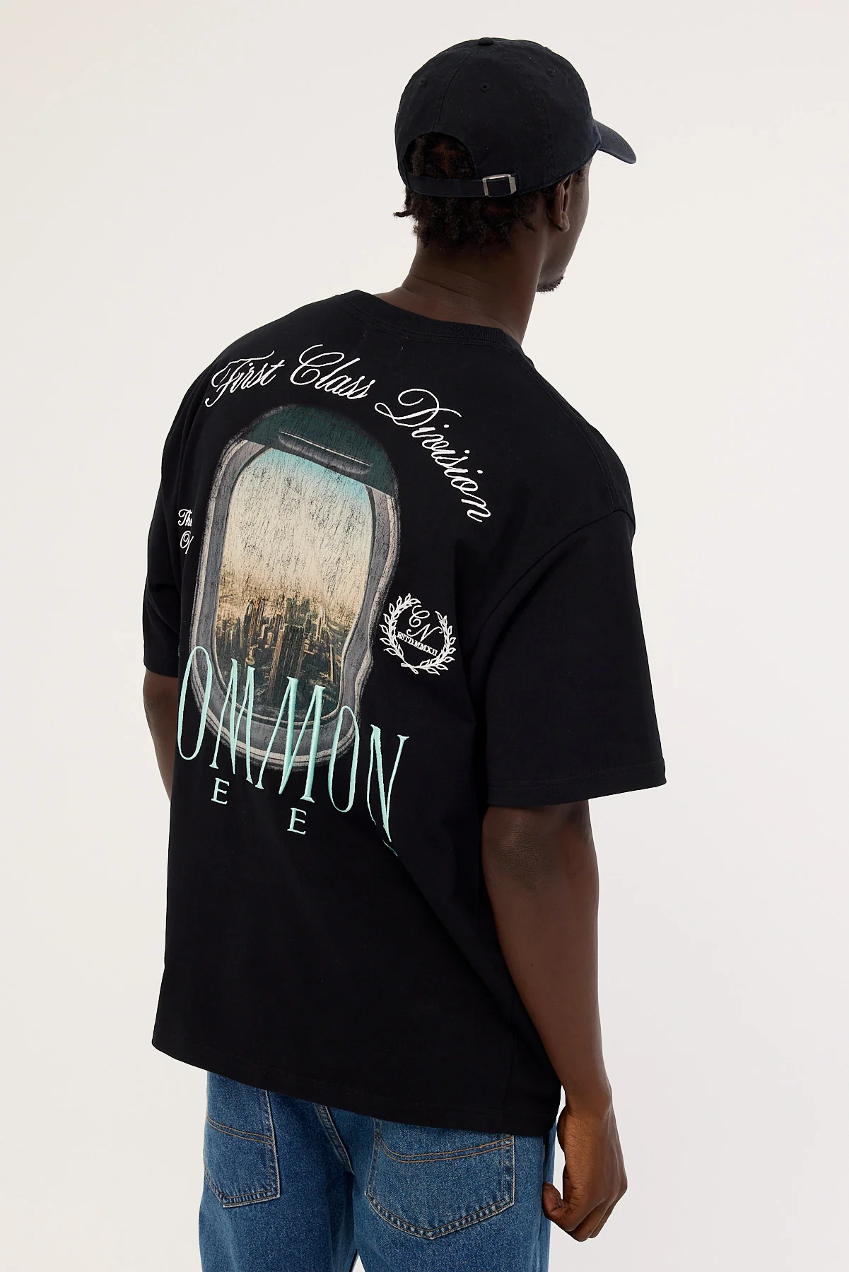 Common Need First Class Heavyweight Boxy Tee Black - Image 5