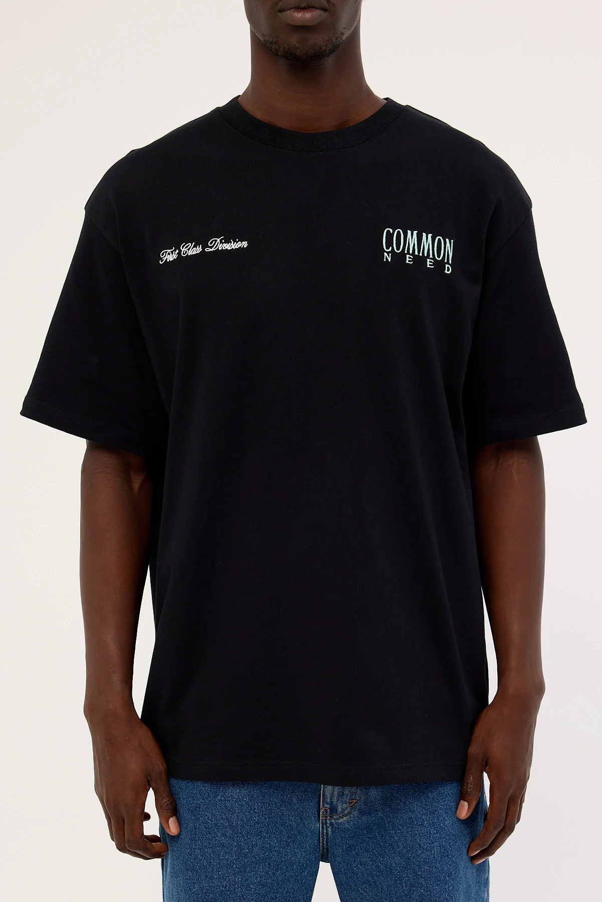 Common Need First Class Heavyweight Boxy Tee Black - Image 7