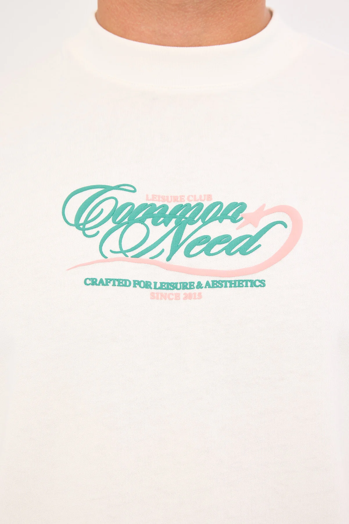 Common Need Flashpoint Cropped Heavyweight Easy Tee Cloud White - Image 6