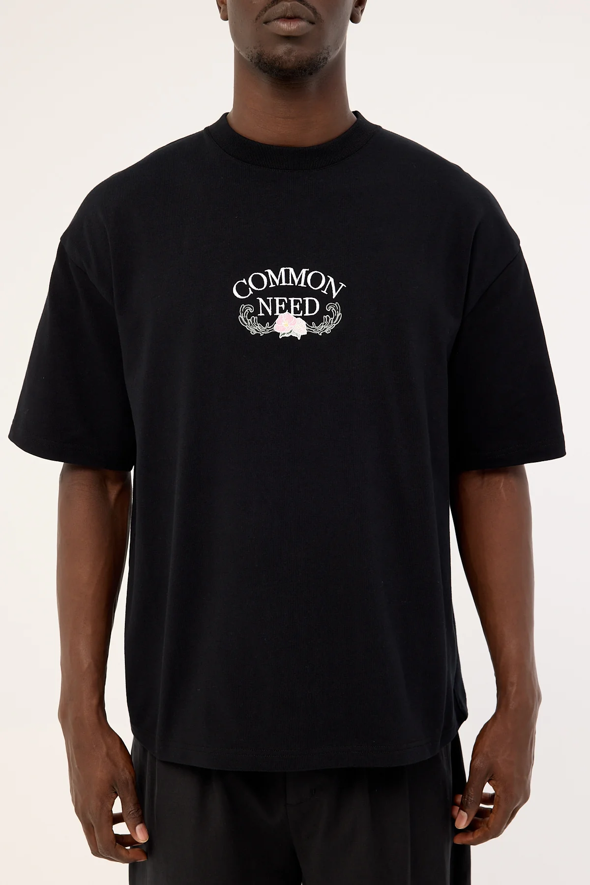 Common Need Floralia Heavyweight Easy Tee Black - Image 7
