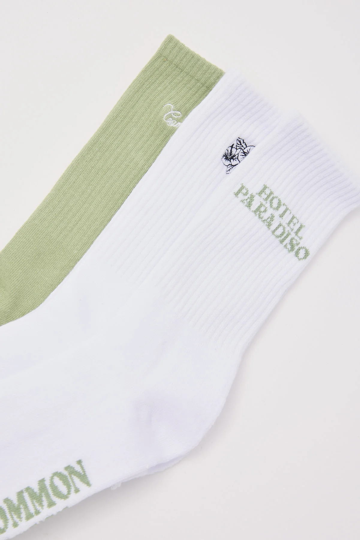 Common Need Florida Sock 3 Pack White/White/Sage - Image 2