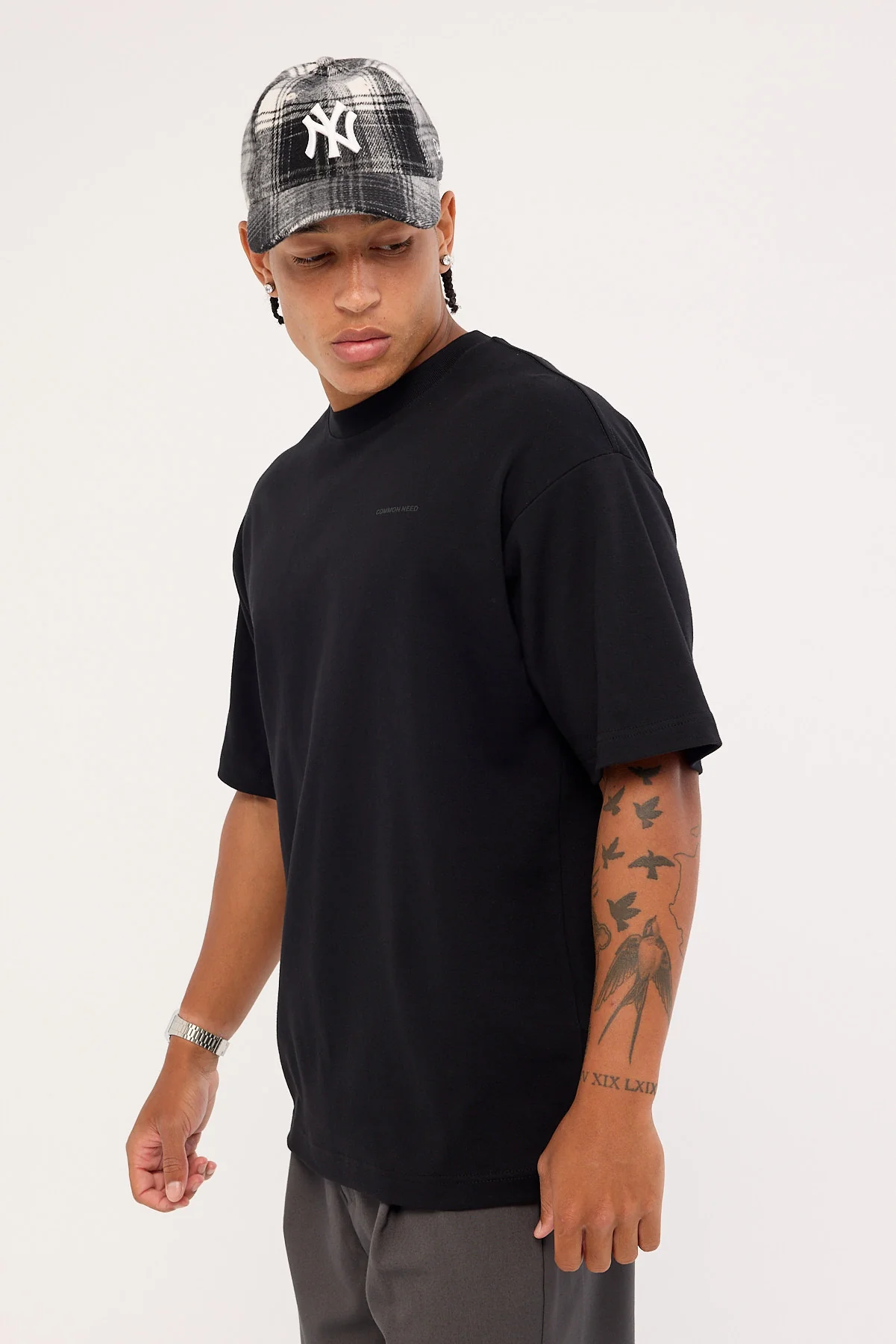 Common Need Focus Heavyweight Boxy Tech Tee Black - Image 5