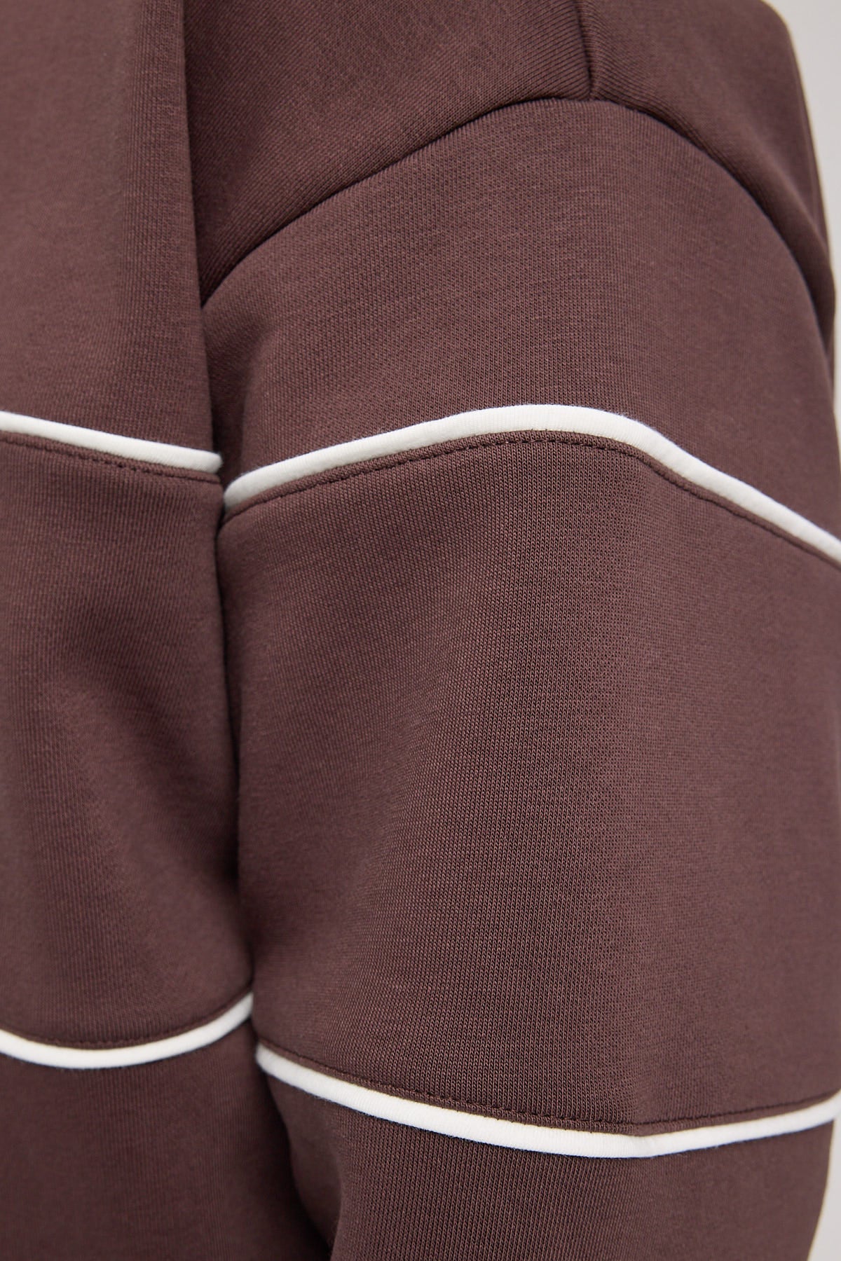 Common Need Form Quarter Zip Sweater Dark Brown - Image 6