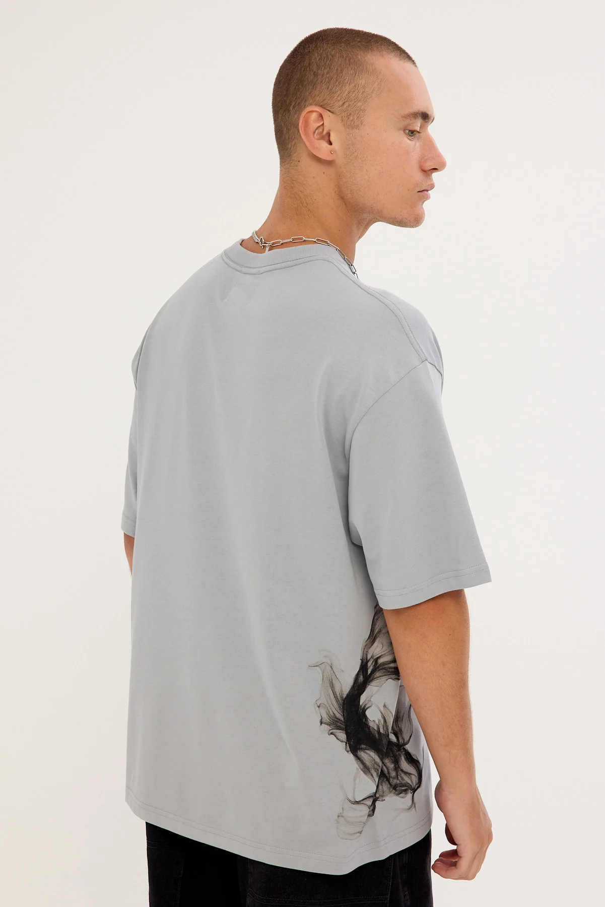 Common Need Formless Heavyweight Easy Tee Ice Grey - Image 6