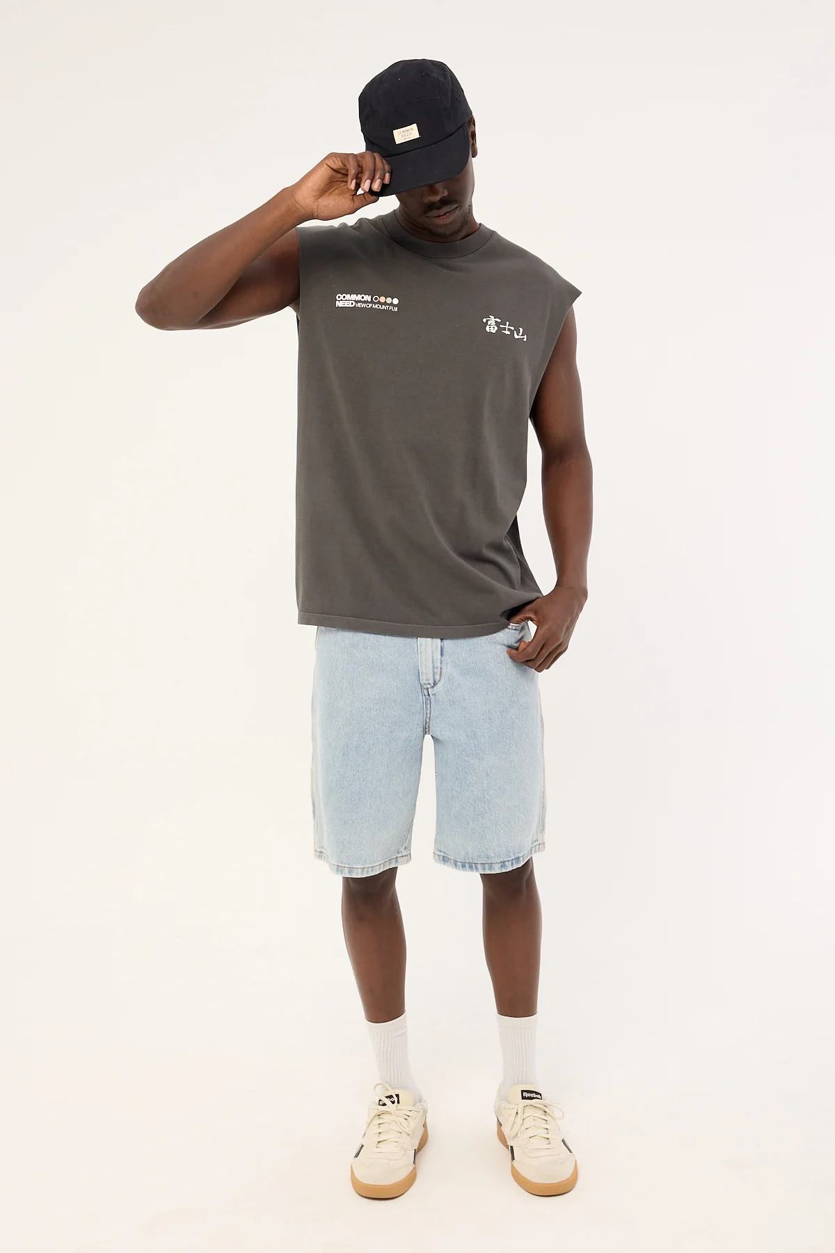 Common Need Fuji Muscle Tank Washed Black - Image 2