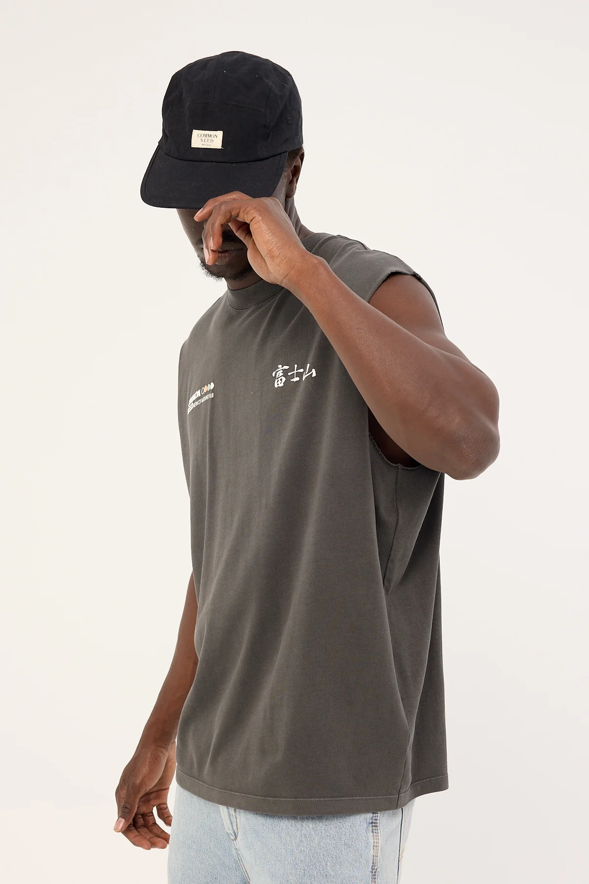 Common Need Fuji Muscle Tank Washed Black - Image 5