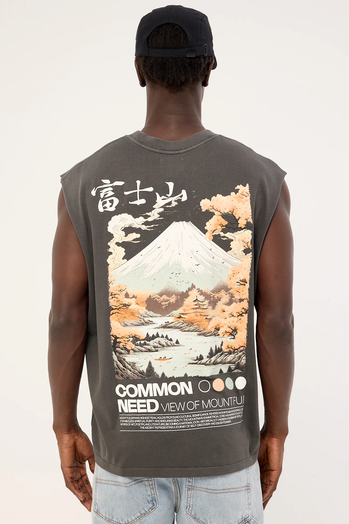 Common Need Fuji Muscle Tank Washed Black - Image 7