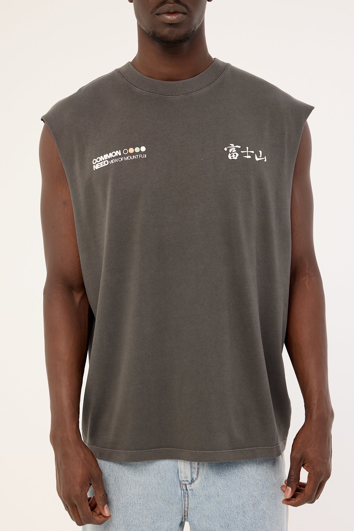 Common Need Fuji Muscle Tank Washed Black - Image 8