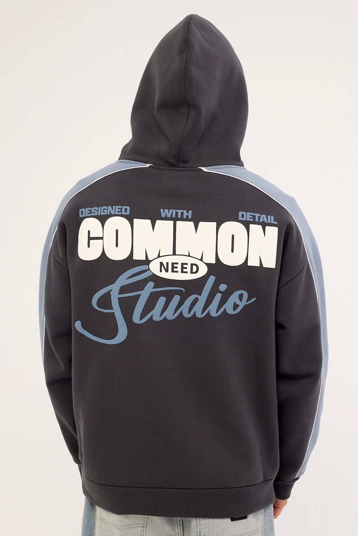 Common Need Gallery Boxy Hoodie Navy - Image 6
