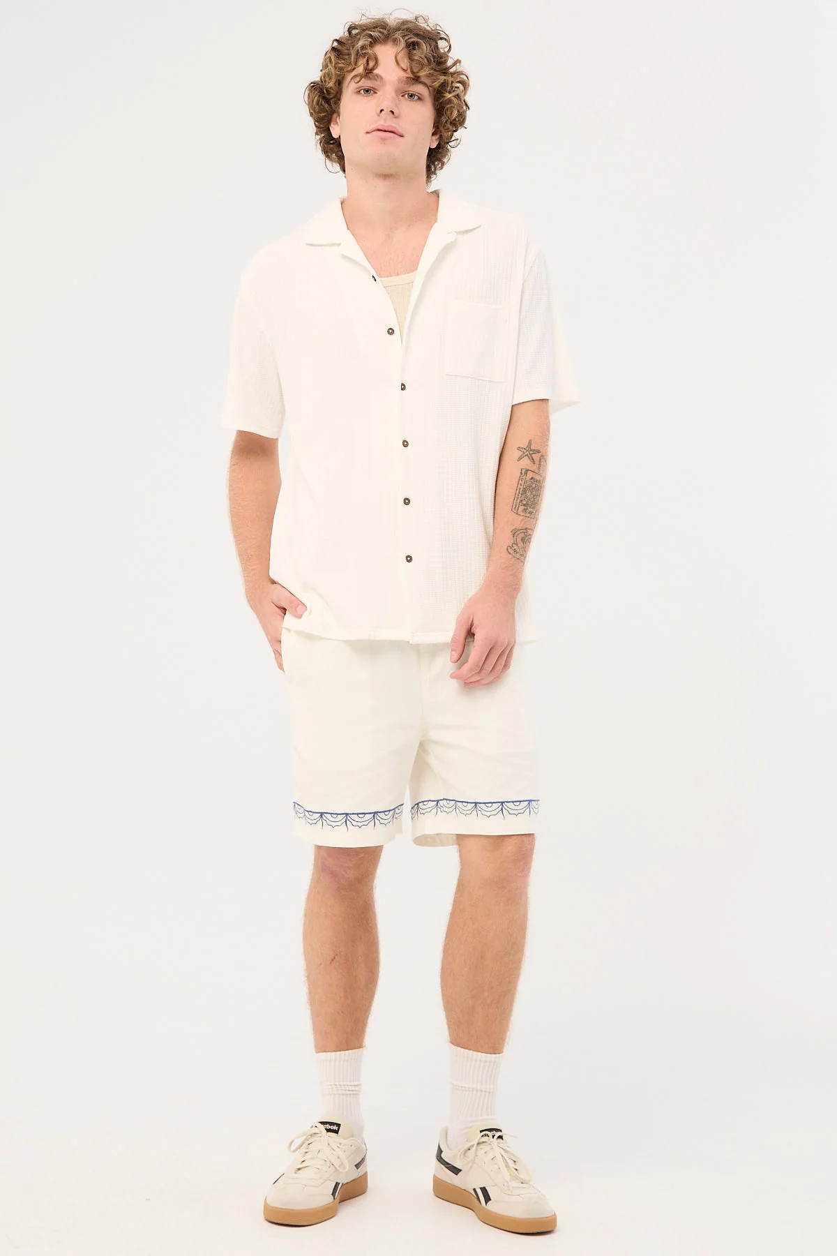 Common Need Gnocchi Elastic Waist Short White - Image 2
