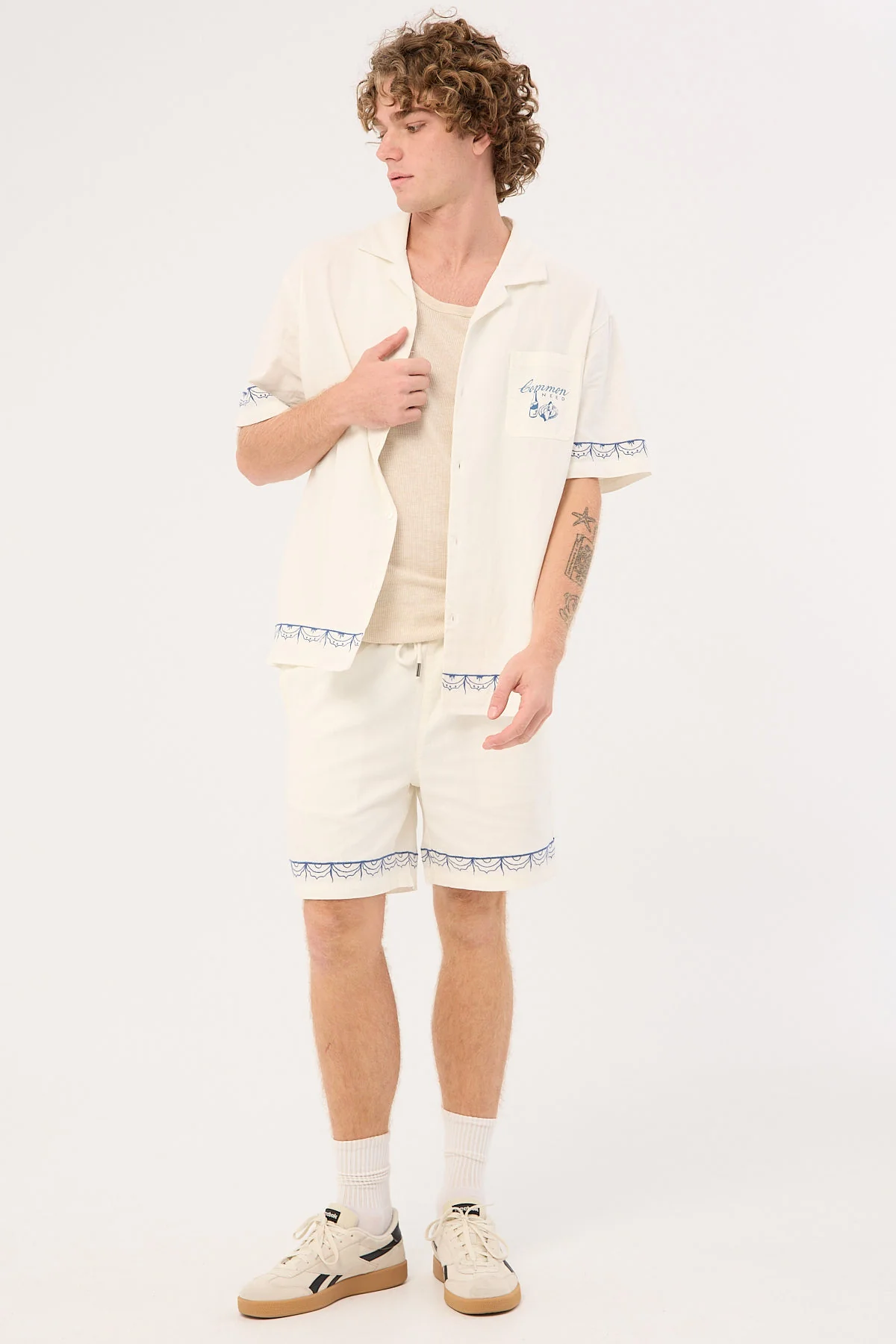 Common Need Gnocchi Elastic Waist Short White - Image 3