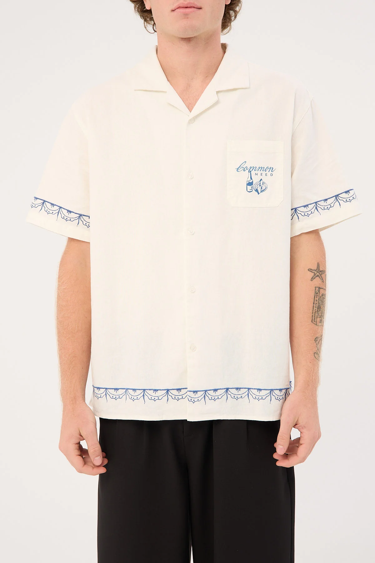 Common Need Gnocchi Resort Shirt White - Image 9