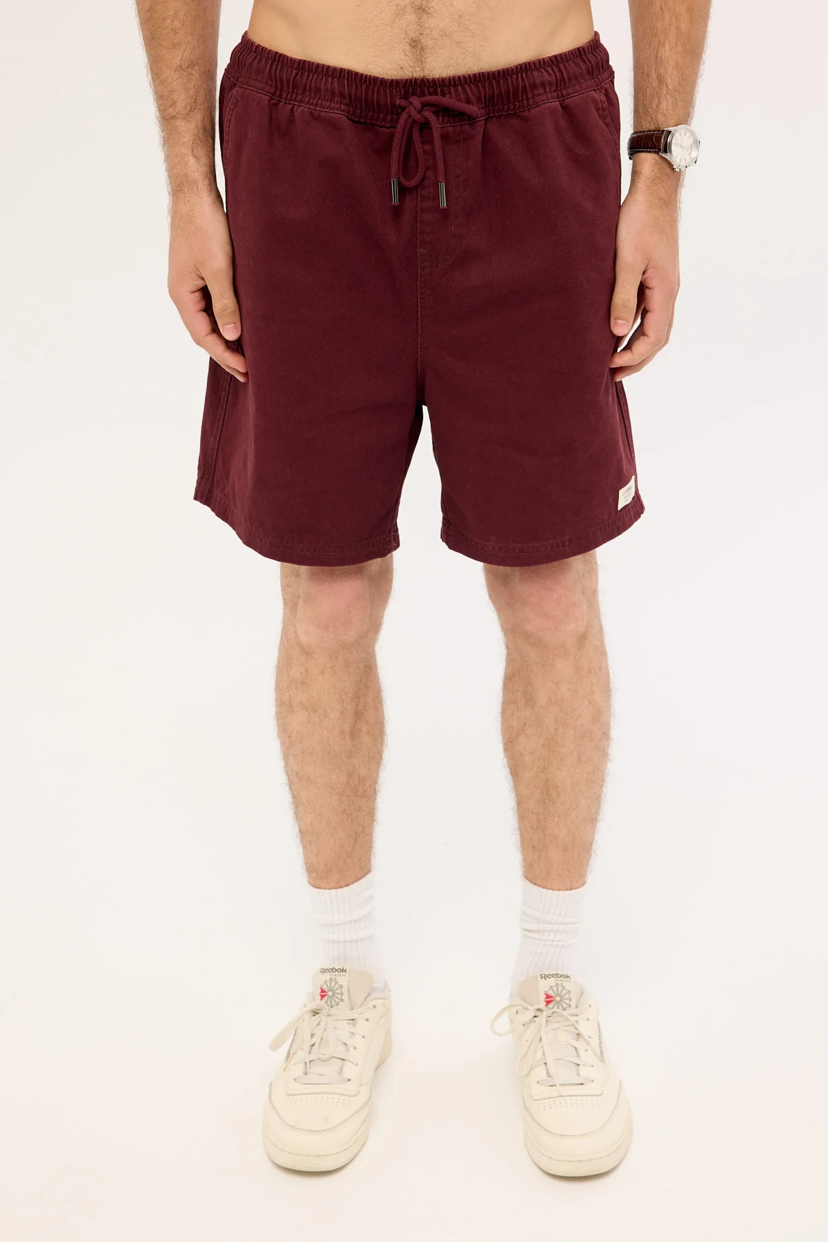Common Need Habitat Elastic Waist Short Washed Merlot - Image 7