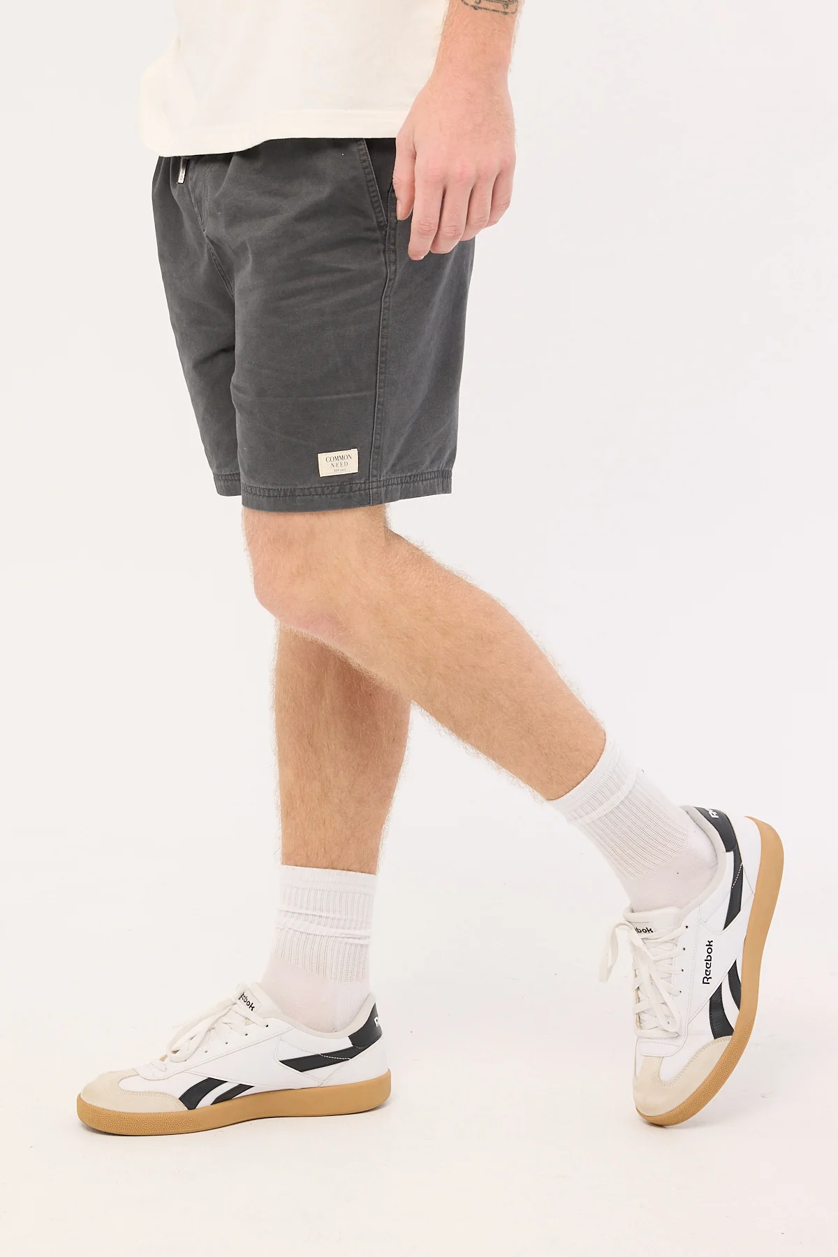 Common Need Habitat Elastic Waist Short Washed Steel - Image 4