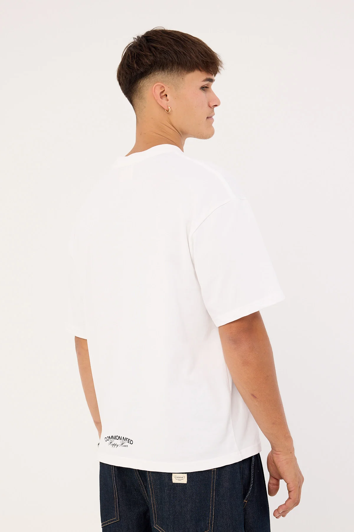 Common Need Happy Hour Heavyweight Easy Tee White - Image 5