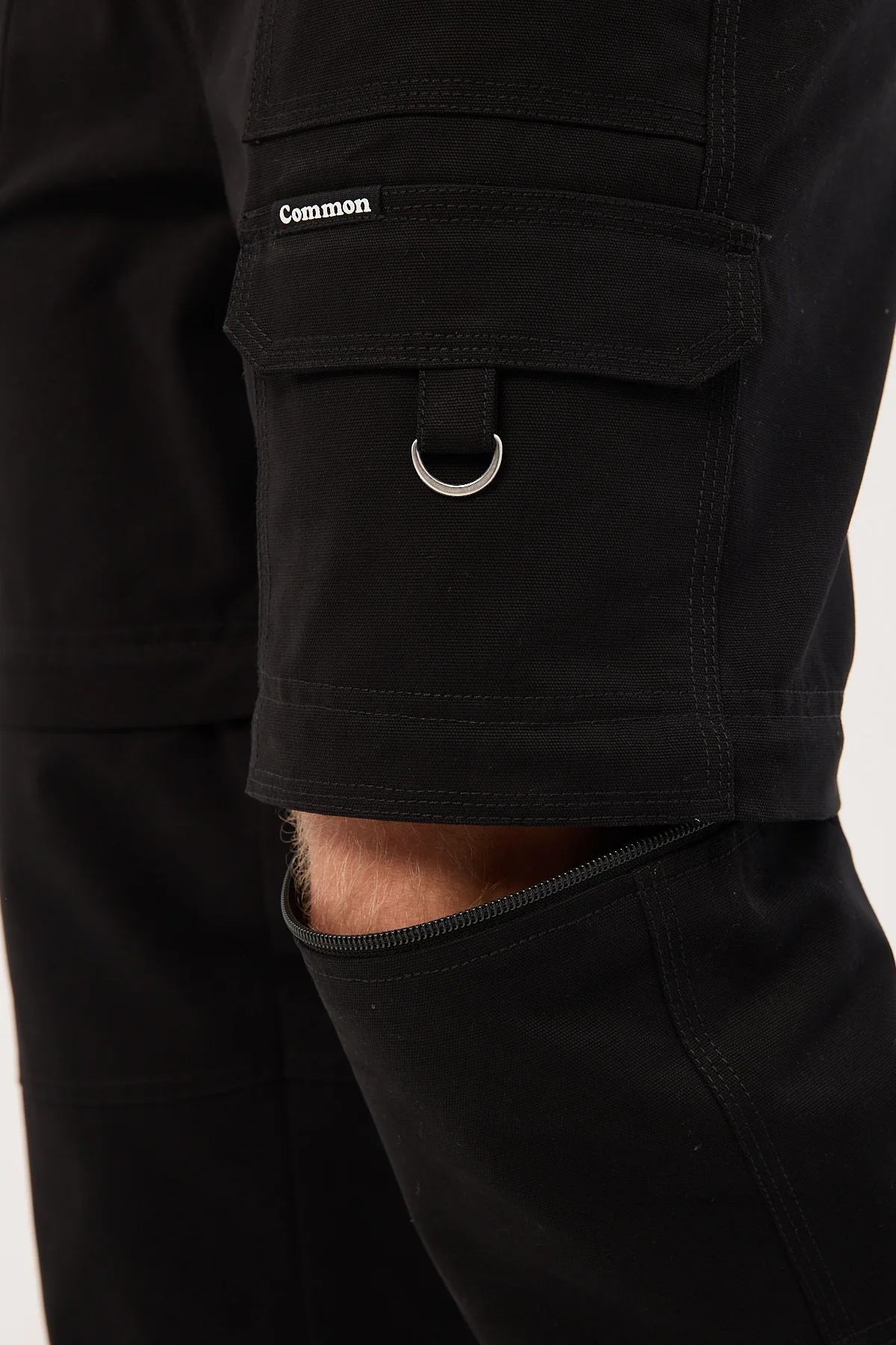 Common Need Harbor Cargo Zip Off Pant Black - Image 5