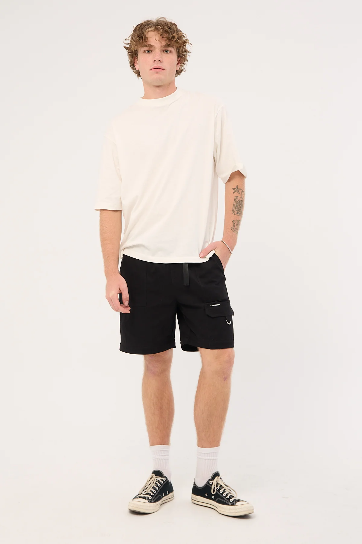 Common Need Harbor Cargo Zip Off Pant Black - Image 6