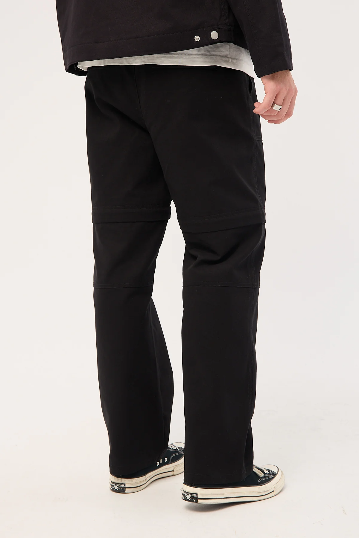 Common Need Harbor Cargo Zip Off Pant Black - Image 8