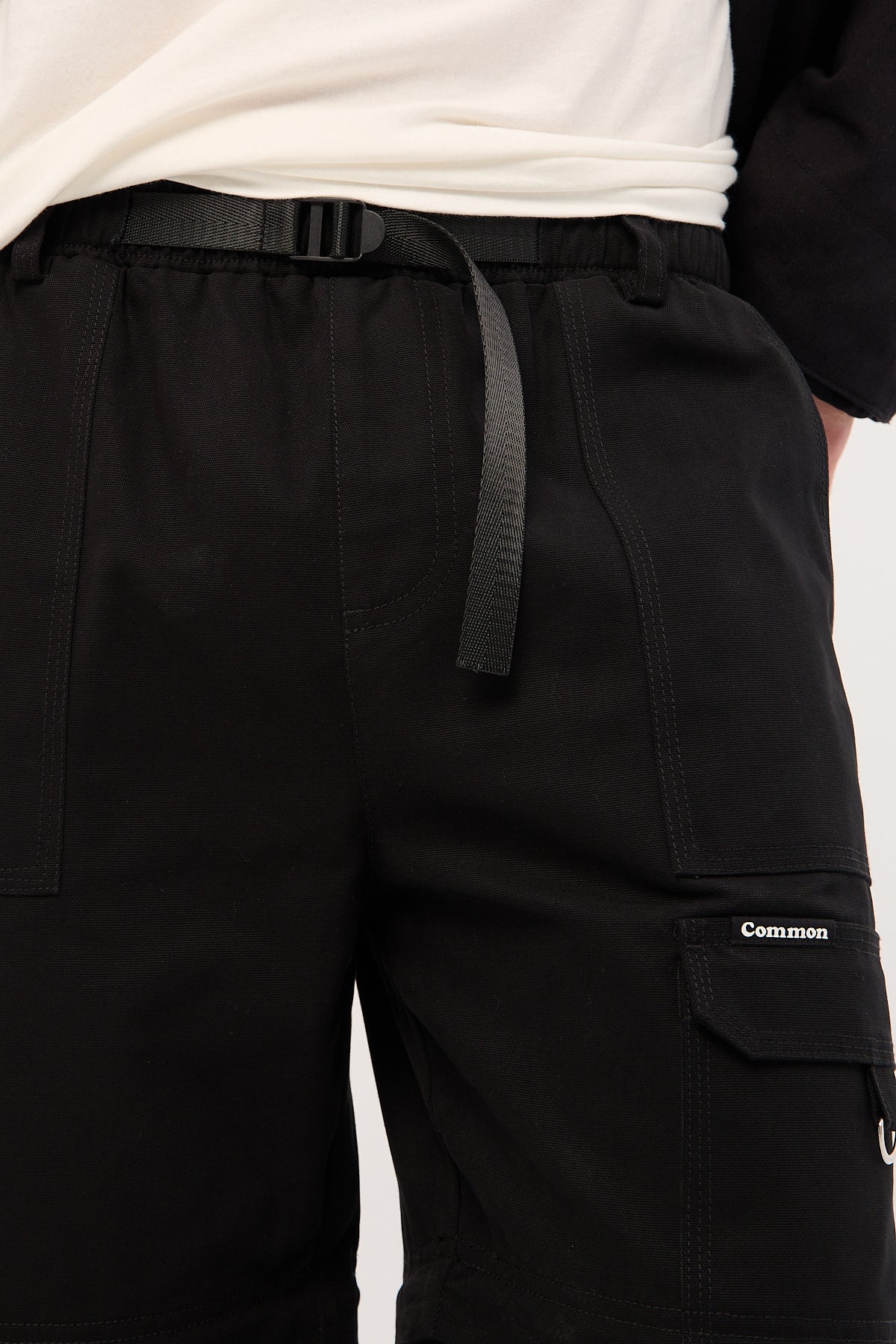 Common Need Harbor Cargo Zip Off Pant Black - Image 9
