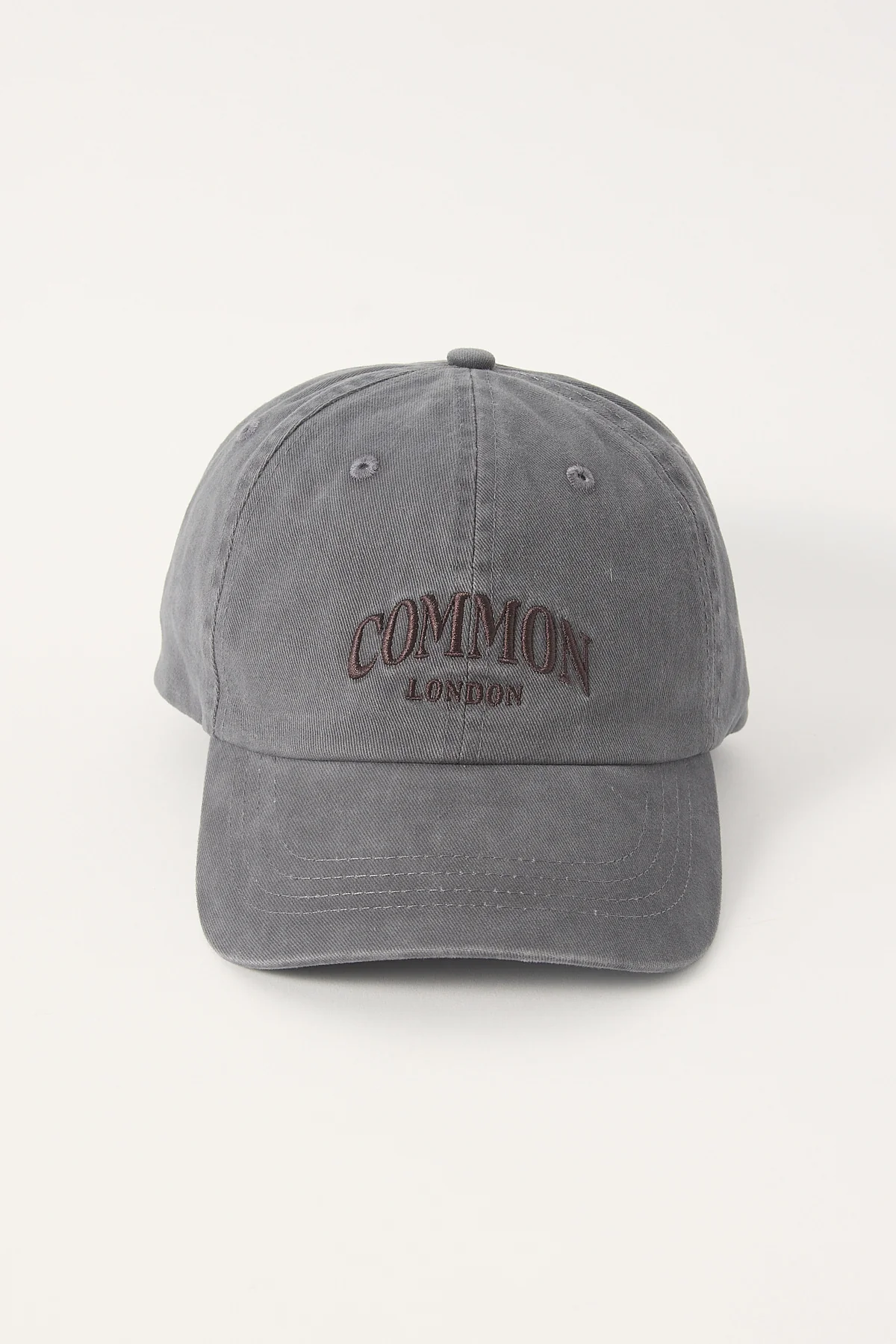 Common Need Harbor Dad Cap Washed Charcoal