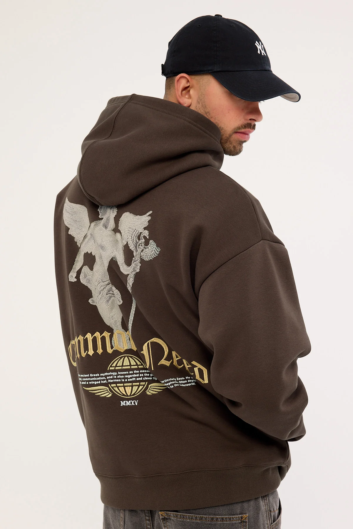 Common Need Hermes Boxy Hoodie Dark Fudge