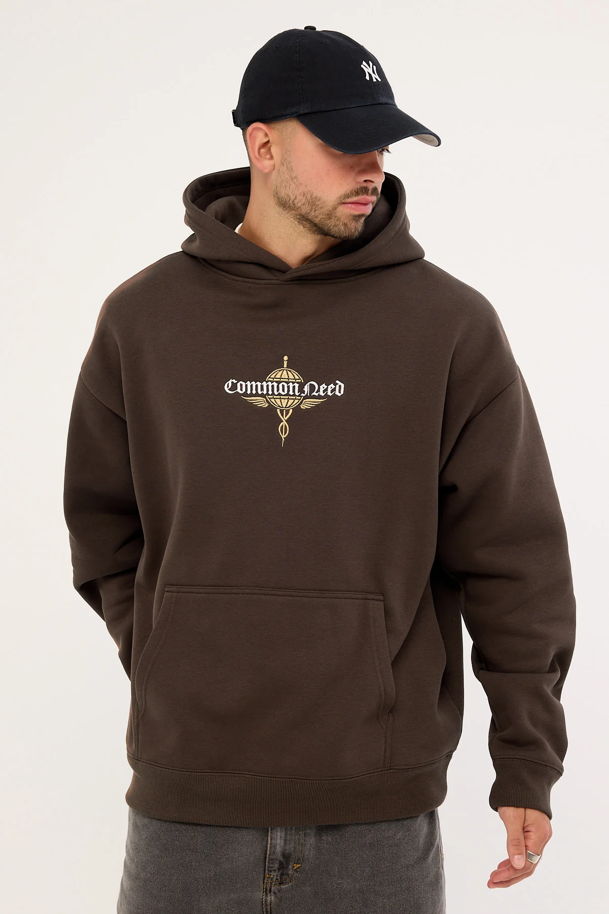 Common Need Hermes Boxy Hoodie Dark Fudge - Image 3