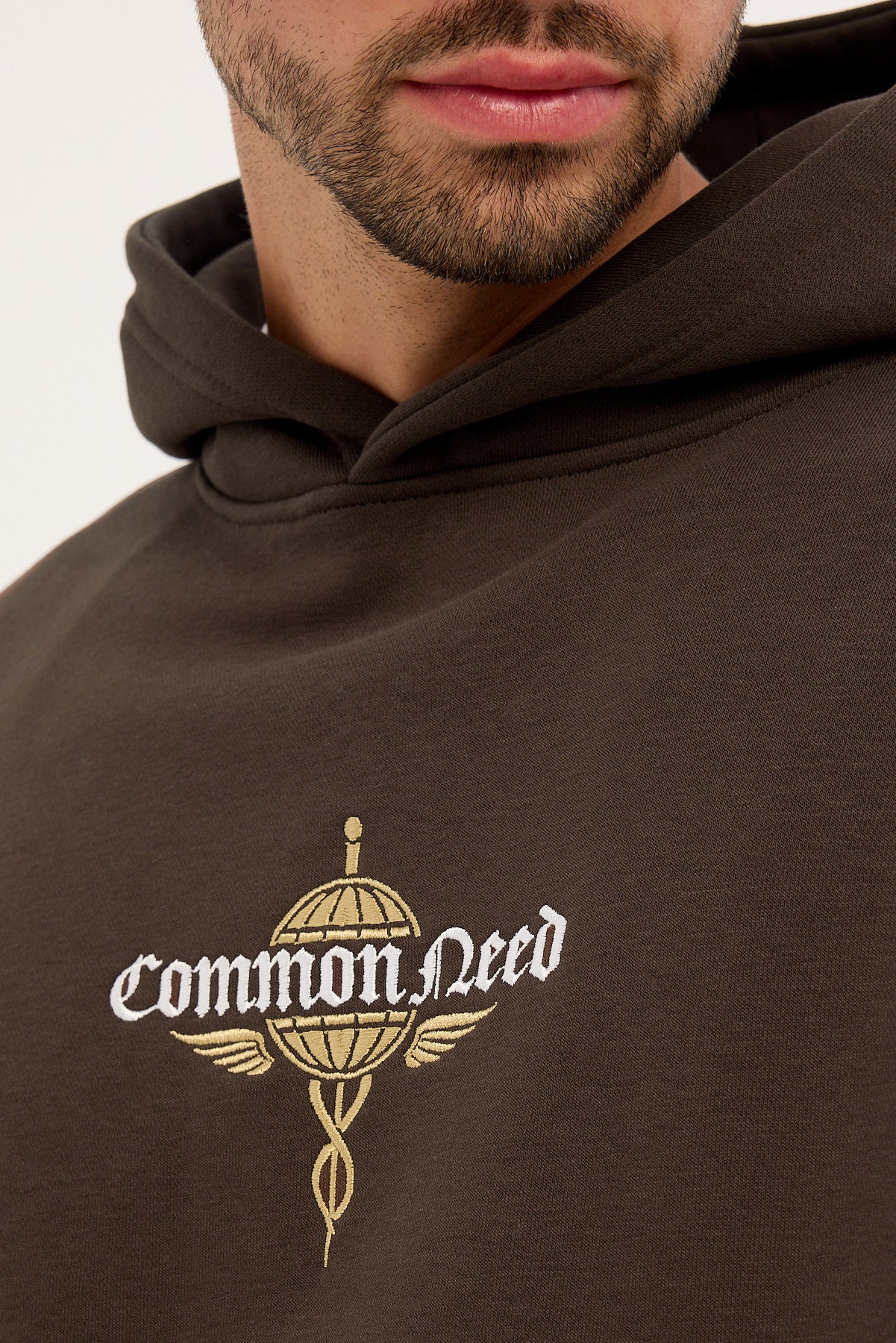 Common Need Hermes Boxy Hoodie Dark Fudge - Image 4