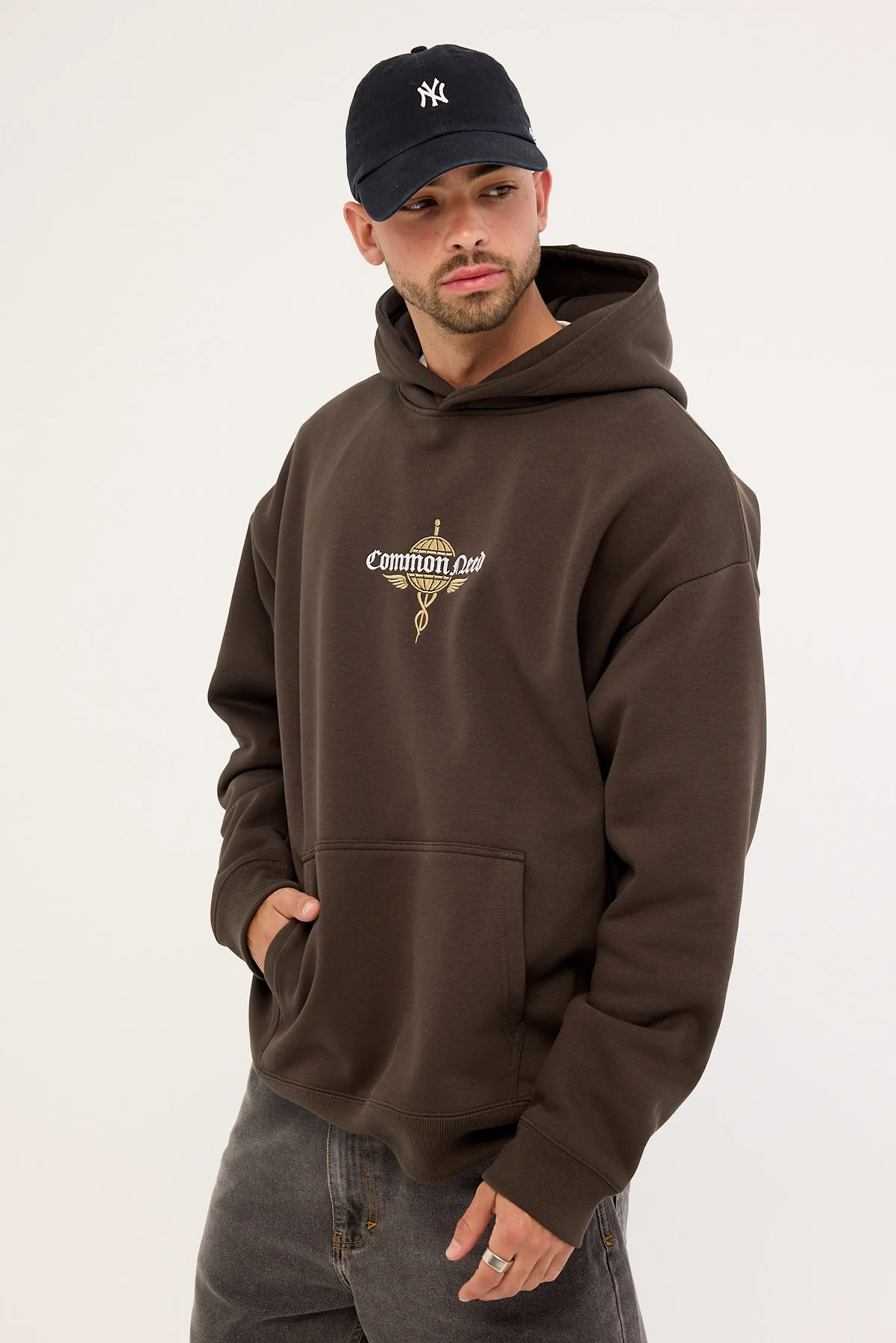 Common Need Hermes Boxy Hoodie Dark Fudge - Image 5